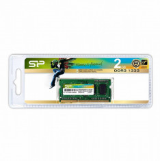 Memorie Ram Silicon Power Laptop DDR3-1333 CL9 SODIMM 2GBx1 (256Mx8 SR) SP002GBSTU133V02 foto