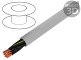 Cablu Neecranat JZ-500-PUR 12G0,75mm2 Gri 300V/500V