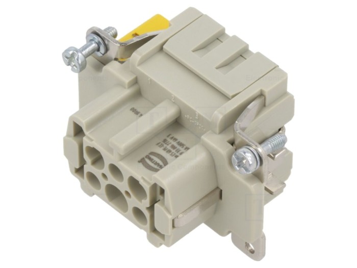 Conector mamă HDC 6+PE 16A