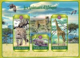 Timbre Gabon 2023: Fauna Africana, Set Complet Colite + Bloc (3 Imagini) - Colectie Filatelica, Timbru Straine Dupa 1950
