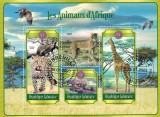 GABON 2023 - Fauna africana/ set complet -colite+bloc (3 img.)