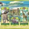 GABON 2023 - Fauna africana/ set complet -colite+bloc (3 img.)