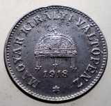 2.355 UNFARIA WWI 10 FILLER 1918 FIER RARA, Europa