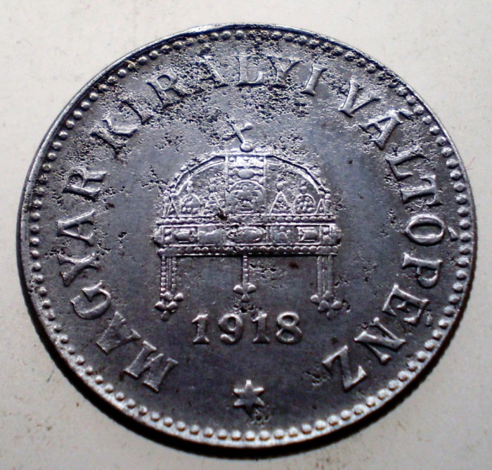 2.355 UNFARIA WWI 10 FILLER 1918 FIER RARA