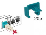 Set 20 buc clips securizare mufa RJ45, Delock 86406