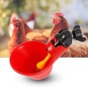 Set 5 Adăpători Păsări Sunmostar, ABS, Roșu/Negru, Plastic, Alimentare Automată