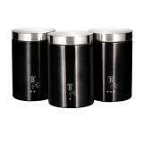 Cumpara ieftin Set 3 recipiente pentru bucatarie Black Silver Berlinger Haus BH 6296