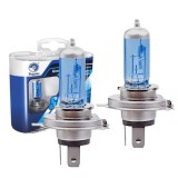 Set 2 becuri auto H4, halogen, 60/55W, 12V, 2 faze, 5000K, P43T