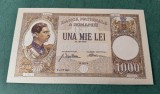 Bancnota 1000 Lei Una Mie Lei 1934 reproducere polimer placata argint 9999%