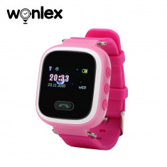 Ceas Smartwatch Pentru Copii Wonlex GW900S cu Functie Telefon, Localizare GPS, Pedometru, SOS - Roz, Cartela SIM Cadou foto