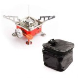Aragaz Portabil Camping ALM 2800W, Aprindere Quartz, Husa Inclusa, Compact