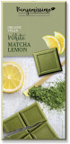 Ciocolata alba cu matcha si lamaie bio, 70g, Benjamissimo