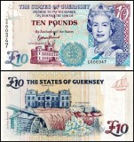 !!! GUERNSEY - 10 POUNDS (2010) - P 57 d - UNC / SERIA G000478 / SIGN . HAINES