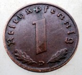 B.061 GERMANIA 1 REICHSPFENNIG 1938 D, Europa, Bronz