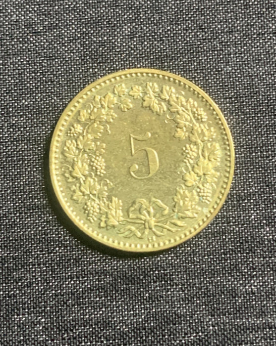 Moneda 5 rappen 1996 Elvetia
