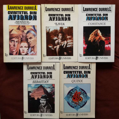 Cvintetul din Avignon (Monsieur, Livia, Constance...) &amp;ndash; L. Durrell (5 vol.) foto