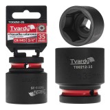 Cheie tubulara de impact in 6 puncte 3 / 4&quot;, 35 mm, Cr-Mo, Tvardy T00212-35