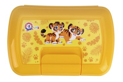 Cutie pentru mic dejun cu autocolant, (9086) Technok, 0.9 L, galben foto