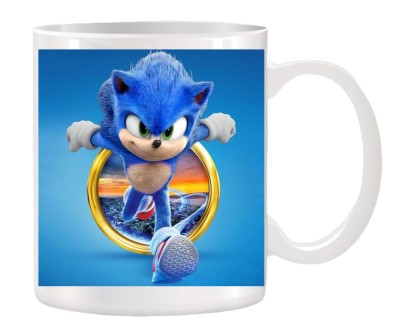 Cana alba personalizata cu Super Sonic, INOVATIX&amp;reg;. 330ml foto