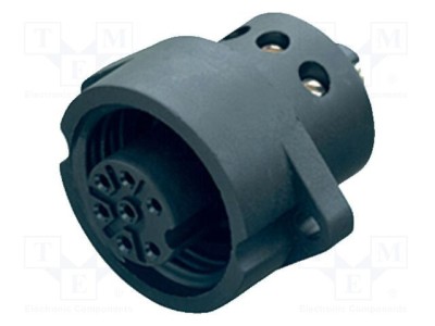 Conector circular BINDER 692, 693, RD24 250V PIN 7 soclu mamă 10A foto