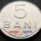 Moneda 5 BANI - RS ROMANIA, anul 1975 * cod 3462 C = EROARE