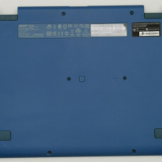 Carcasa inferioara bottom case Laptop 2in1, Acer, Aspire R3-131T, HHA46006505000, 460.06505.001, 60.G0YN1.001, albastra