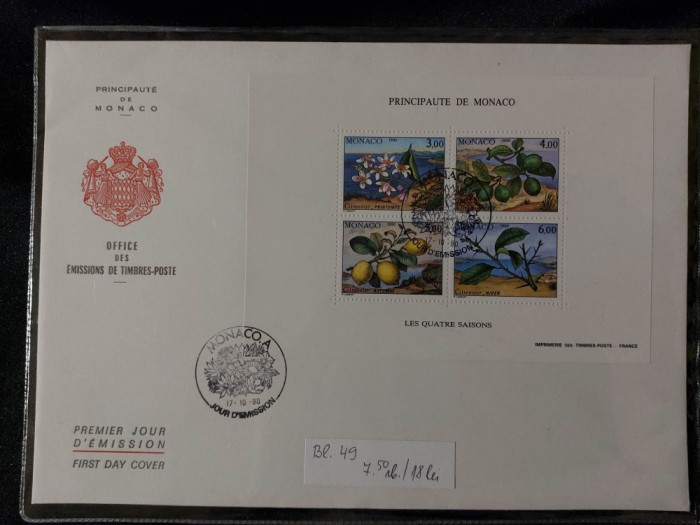 Monaco 1990 - FDC