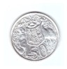 Moneda Australia 50 cents/centi 1966, stare foarte buna, curata, Australia si Oceania, Argint