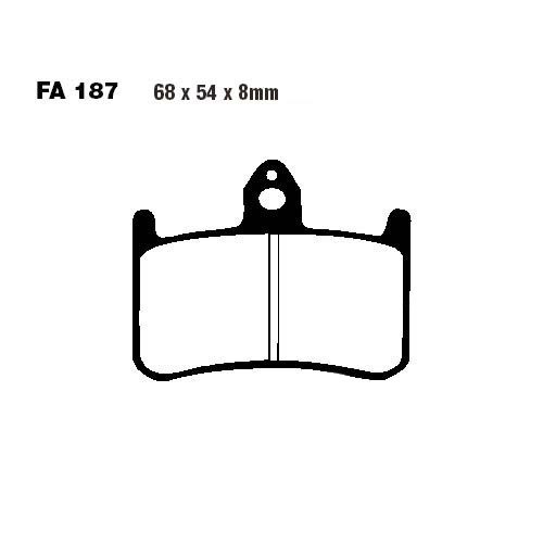 Placute de frana FA187HH, Sinter, EBC Cod Produs: MX_NEW 7328719MA