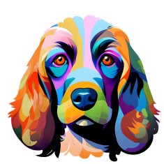 Sticker decorativ, Caine, Multicolor, 63 cm, 10300ST foto