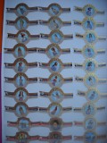 HOPCT LOT NR 62 PROVE / GALIOANE DE VAPOR- -42 BUC-ETICHETE VECHI DE TRABUCURI / CIGARS LEBELS -COLECTIE DE LUX-LITHO
