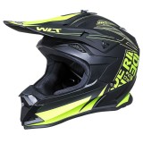 Casca Moto Cross Enduro ATV WLT XL (61-62cm) Negru/Galben Neon, ABS, Interior Detasabil, Cozoroc Reglabil
