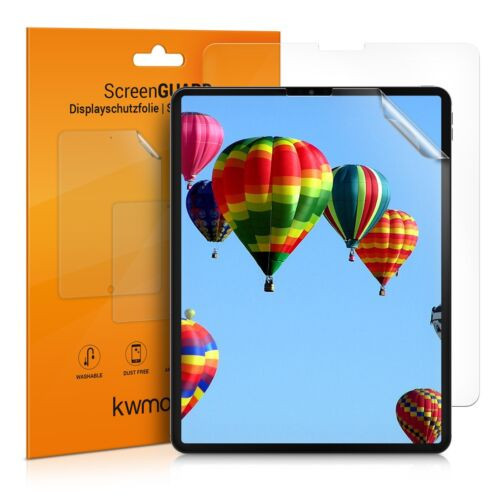Set 2 Folii de protectie mate pentru tableta Apple iPad Pro 12,9&quot; (2020) , Kwmobile, Transparent, Plastic, 52004.2
