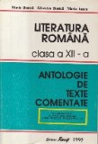 Literatura romana, Clasa a XII-a - Antologie de texte comentate