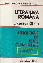 Literatura romana, Clasa a XII-a - Antologie de texte comentate foto