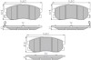 MOTAQUIP LVXL1345 set placute frana,frana disc