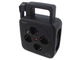 Prelungitor LOGILINK LPS504 cu 4 prize 16A și protecție la supratensiune