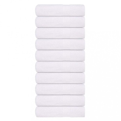 vidaXL Prosoape de baie 10 buc alb 100x150 cm 360 g/m&amp;sup2; 100% bumbac foto