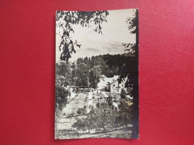 CARTE POSTALA - RSR - SANGEORZ BAI - VEDERE DIN PARC foto