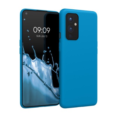 Husa Kwmobile pentru OnePlus 9, Silicon, Albastru, 55726.224 foto