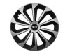 Set 4 capace roti Fame Gri-Negru cu inel R15, pentru gama auto Mini, Autohelix MSA