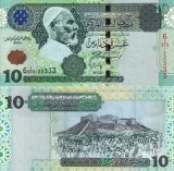LIBIA 10 dinars 2004 - seria 6 UNC!!!