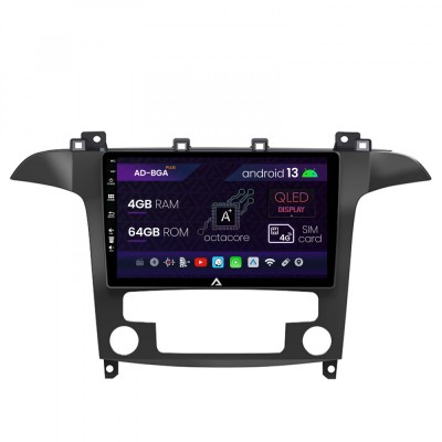 Navigatie Ford S-Max Galaxy (2006-2015), Android 13, A-Octacore 4GB RAM + 64GB ROM, 9 Inch - AD-BGA9004+AD-BGRKIT125 foto