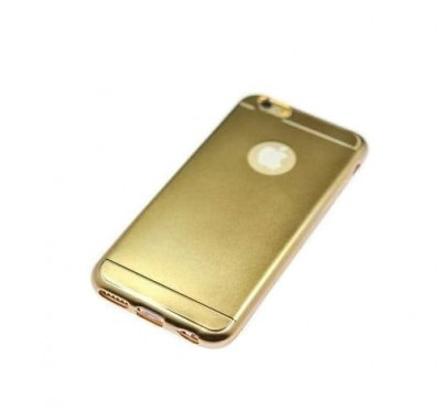 Husa Silicon iPhone 8 iPhone 7 Gold Metal foto