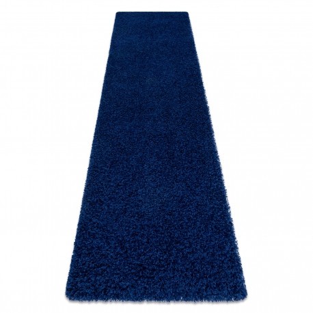 Covor, Traversa SOFFI shaggy 5cm albastru inchis - pentru bucătărie, hol și coridor, 80x150 cm