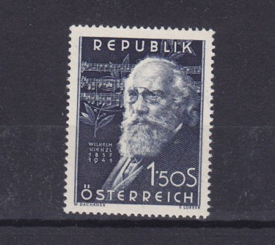 AUSTRIA 1951 - EVENIMENT COMEMORARE ,COMPOZITORI ,W. KIENZEL , NESTAMPILAT foto