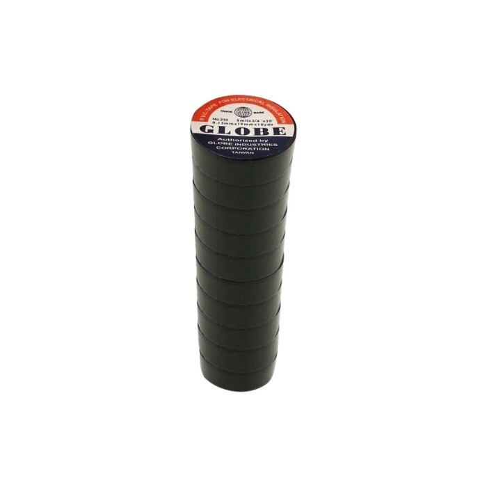 Banda izolier subtire mica, negru, latime 15 mm x 1 m, 10 buc / set
