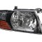 Far Mitsubishi Pajero Montero (V60/V70) 04.2000-12.2002 Depo partea Dreapta, tip bec H4 fara motoras, culoare rama negru