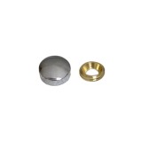 Cumpara ieftin Capac decorativ pentru surub, argintiu, 15 mm, 250 buc / set