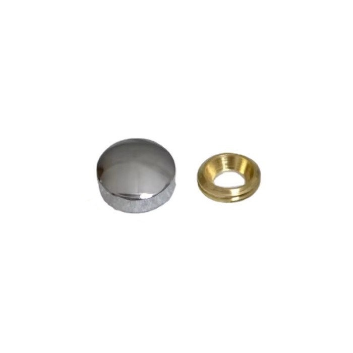 Capac decorativ pentru surub, argintiu, 15 mm, 250 buc / set